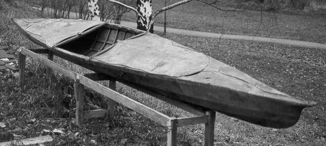 Native Inuit or Eskimo kayak